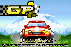 GP-1 Racing (prototype) Title Screen
